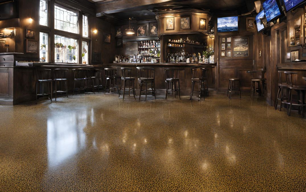 epoxy resin floor for a pub in Swindon