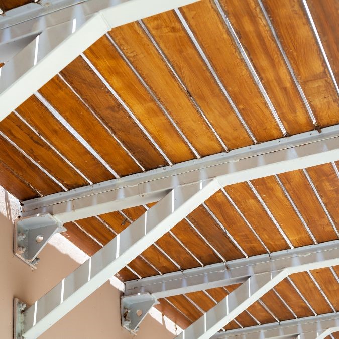 Steel metal joists for flooring